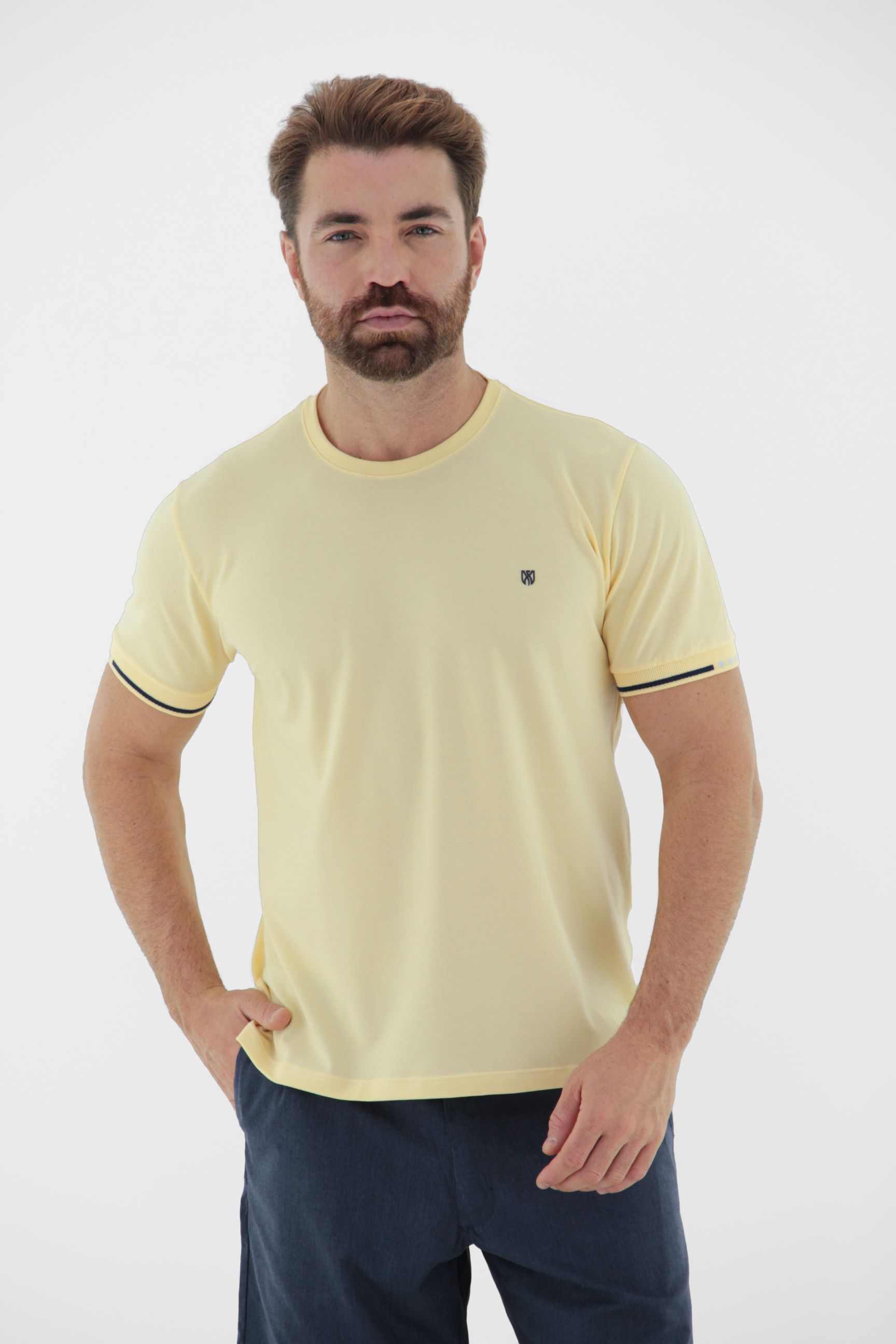 Vista alternativa de Camisa T-Shirt Touch Pima com Abertura Lateral Linha Premium