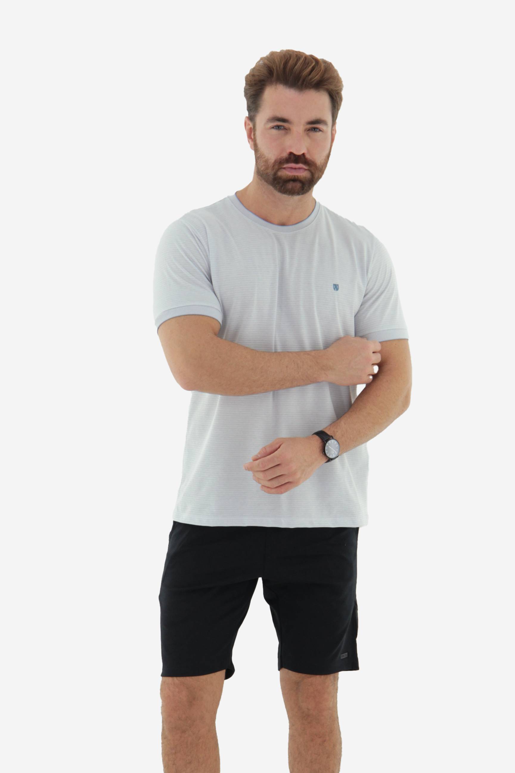 Fotografia de Camiseta T-Shirt Masculina Texturizada Premium