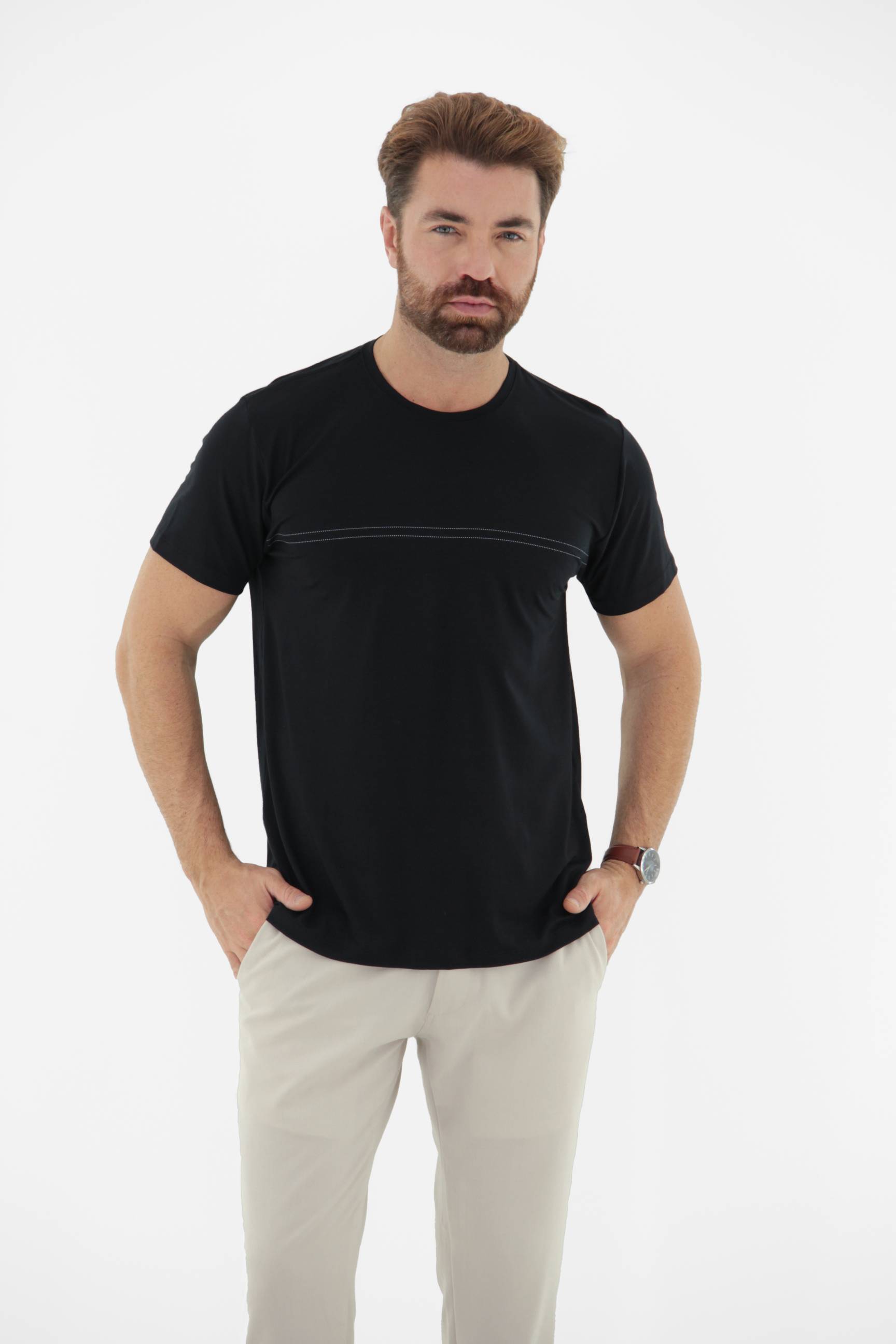 Vista alternativa de Camiseta T-Shirt Masculina em Modal Premium
