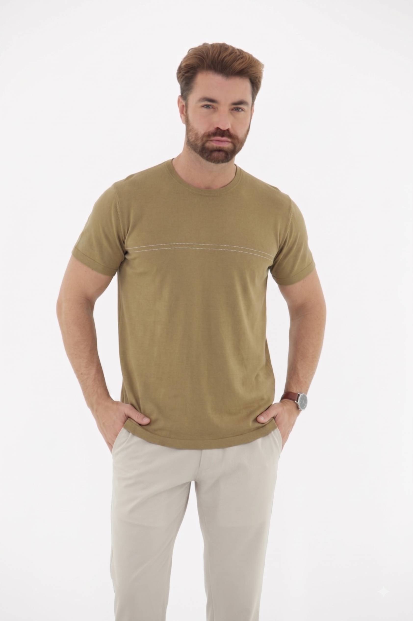 Vista lateral 4 do produto Camiseta T-Shirt Masculina em Modal Premium