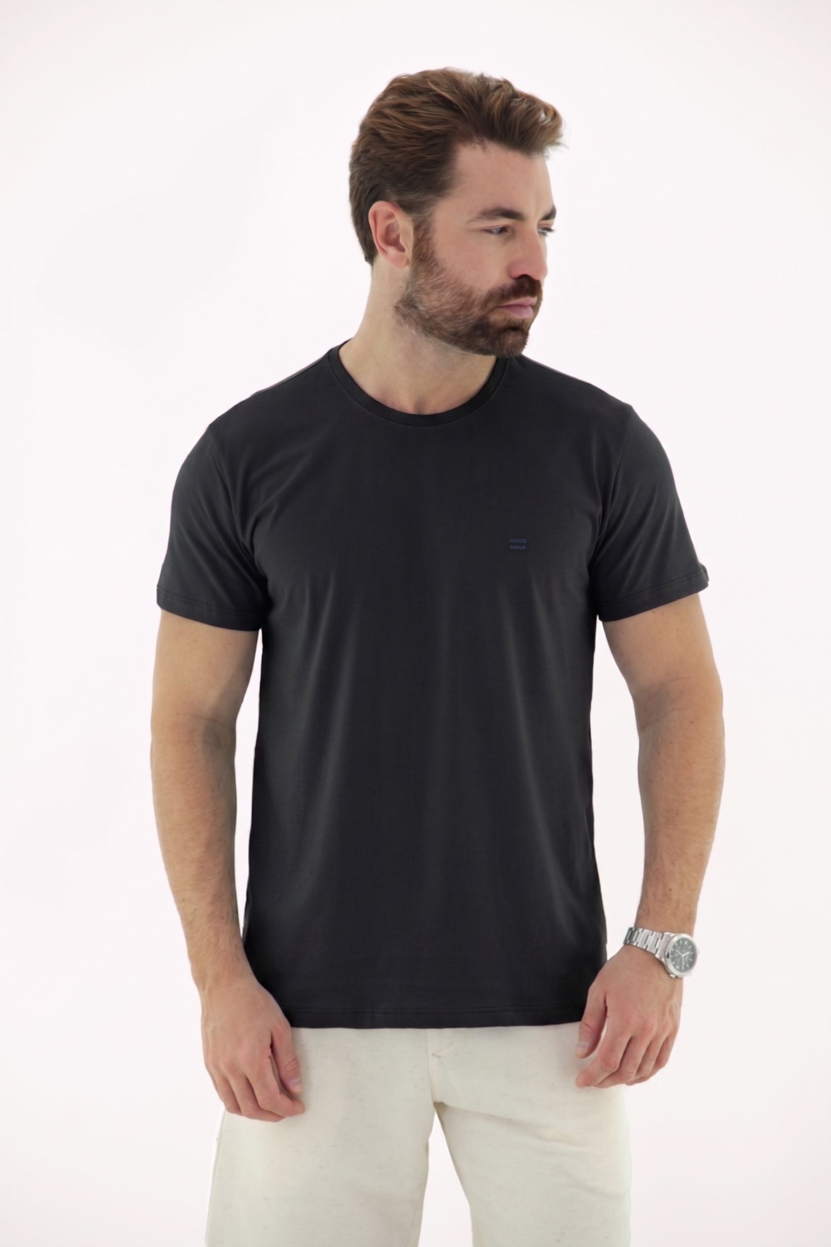 Vista lateral 1 do produto Camiseta T-Shirt Masculina 100% Algodão com Estampa nas Costas