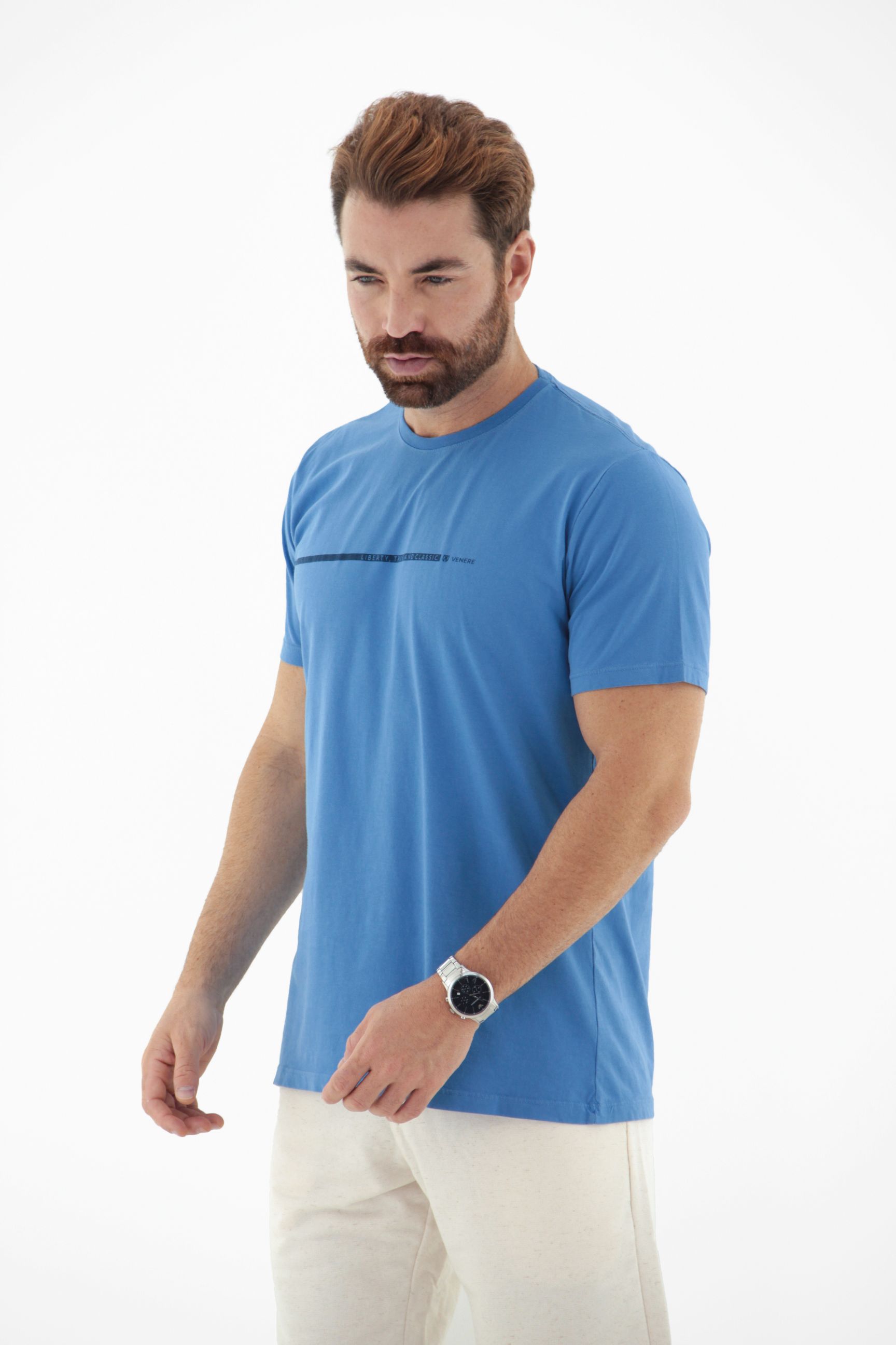 Fotografia de Camiseta T-Shirt Masculina Estonado Reativo 100% Algodão