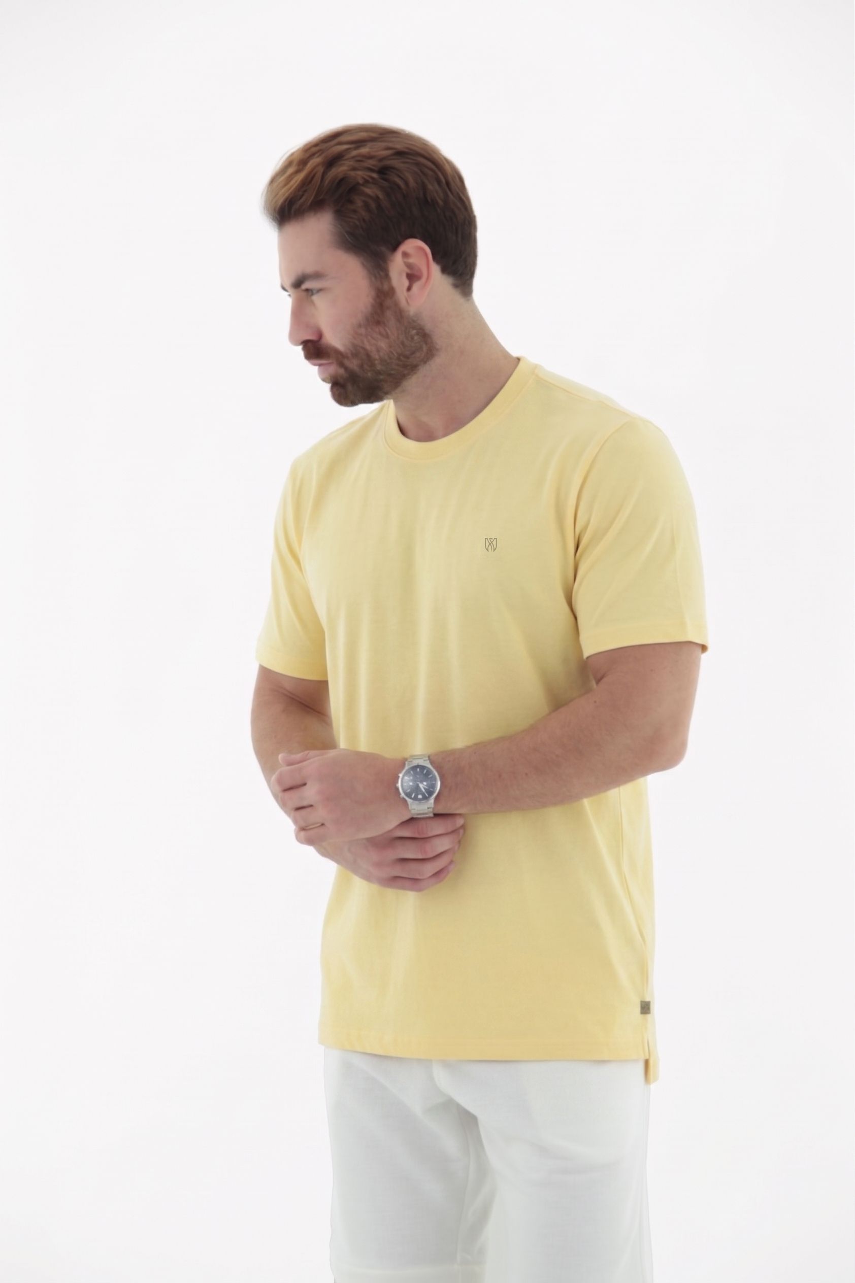 Vista lateral 3 do produto Camiseta T-Shirt Masculina Abertura Lateral