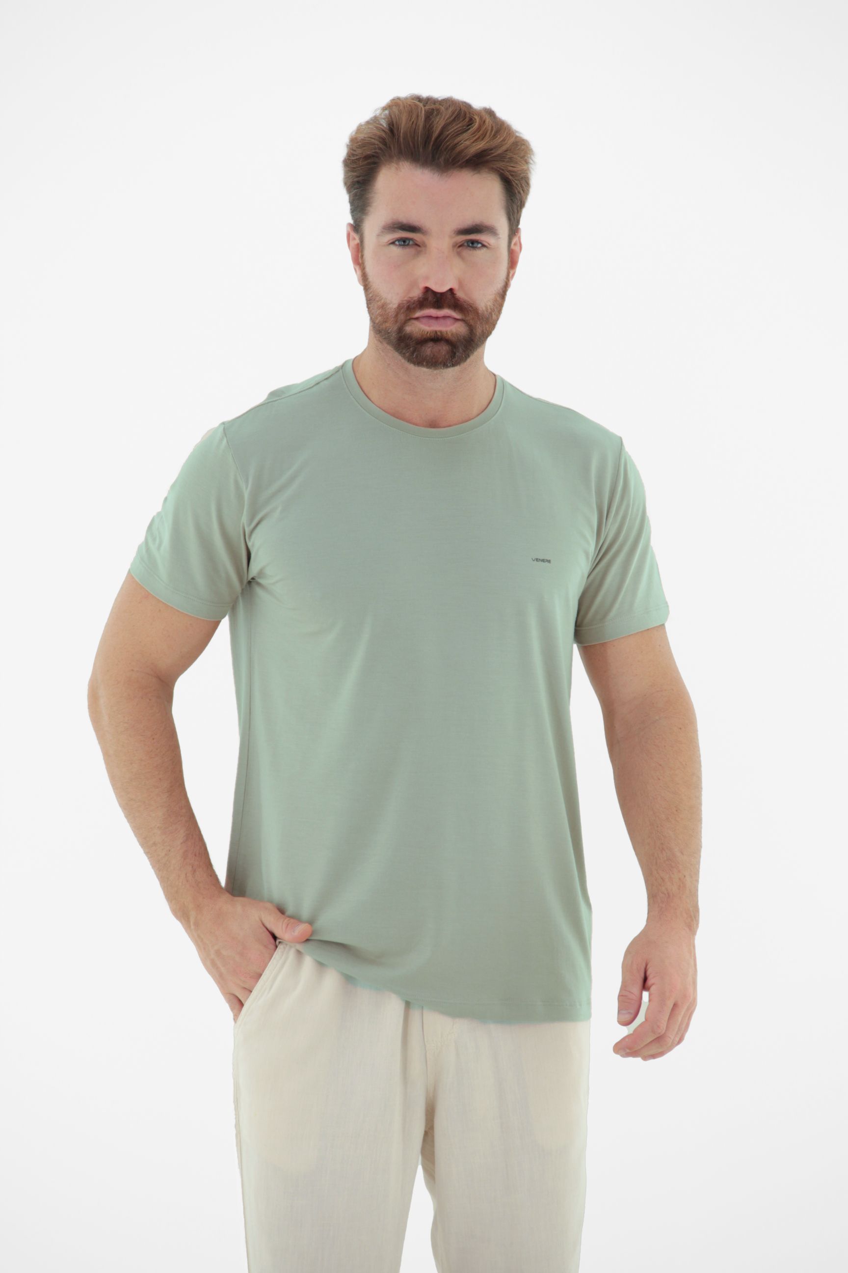 Vista lateral 1 do produto Camiseta T-Shirt Masculina Modal Premium