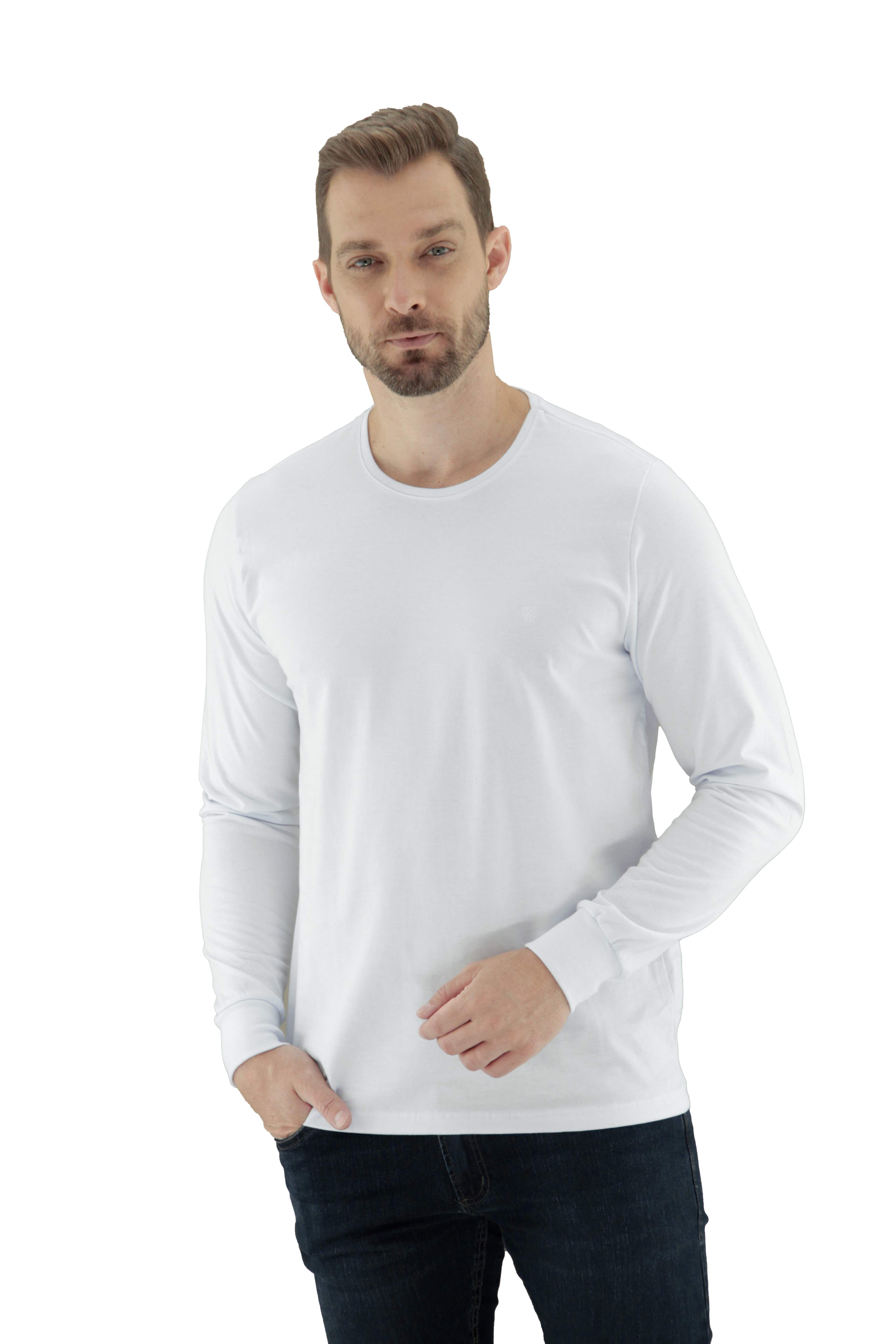 Vista lateral 1 do produto T-Shirt Básica Manga Longa Masculina